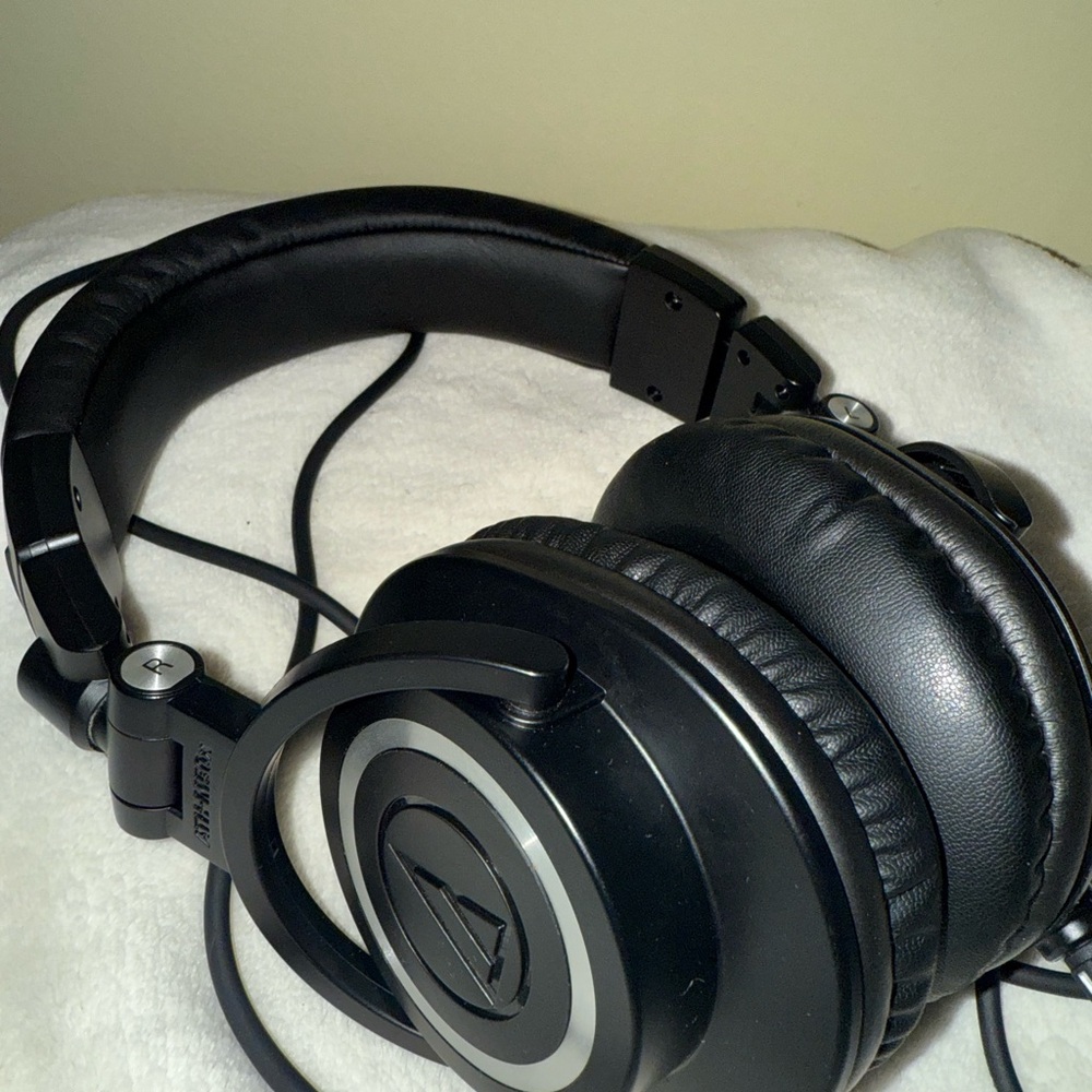 Audio Technica Black Over-Ear Headphones